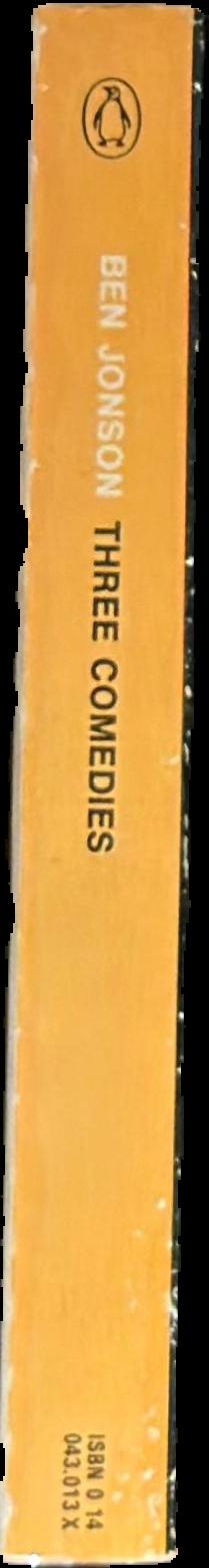 Ben Jonson • Three comedies : Volpone; The Alchemist; Bartholomew Fair live spine