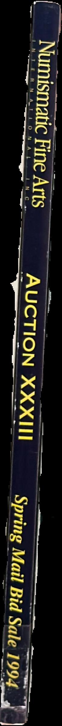 Auction XXXIII : Spring mail bid sale 1994 / Numismatic Fine Arts live spine