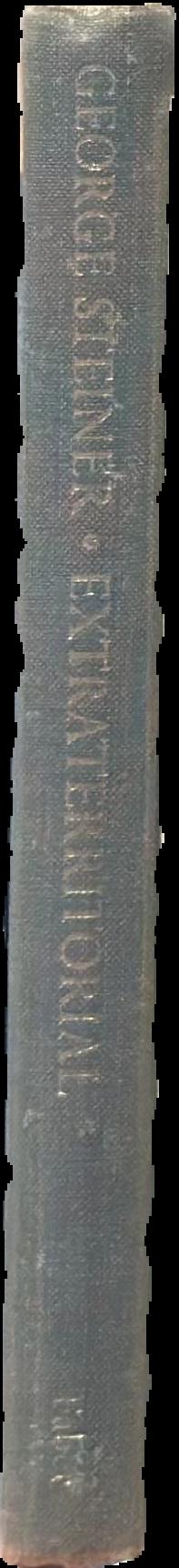 Extraterritorial : papers on literature and the language revolution live spine