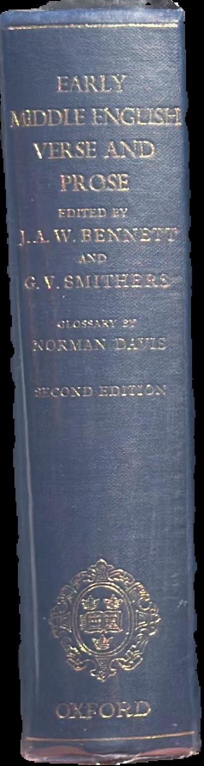 Early Middle English verse and prose live spine