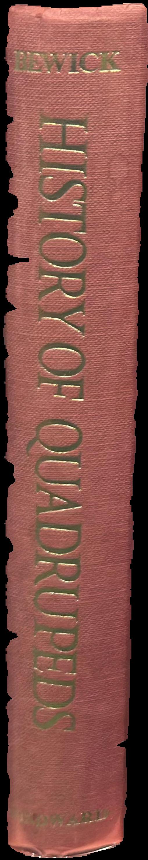 A general history of quadrupeds : the figures engraved on wood / by Thomas Berwick live spine