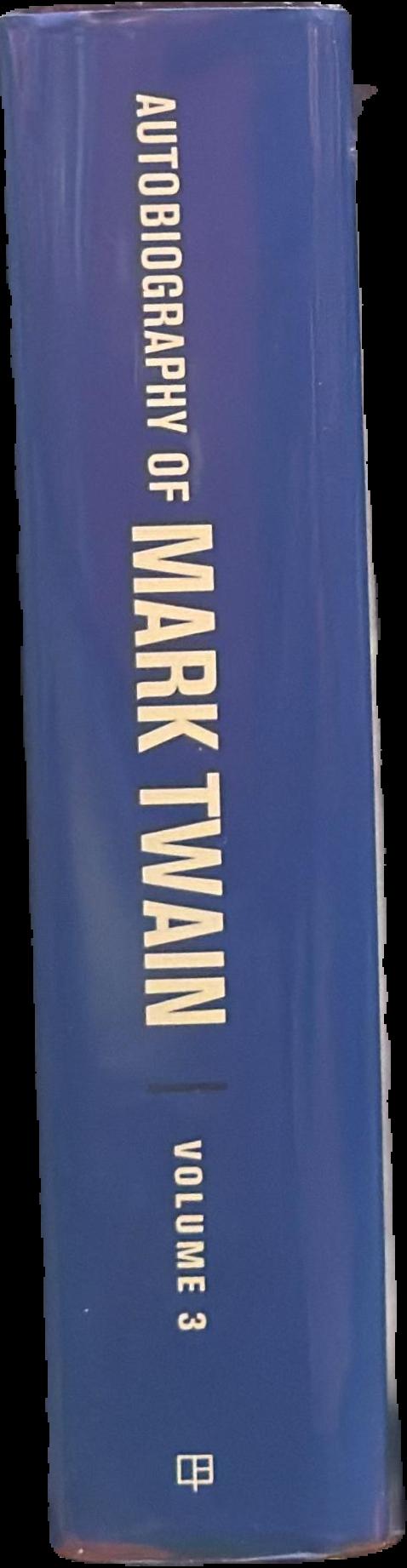Autobiography of Mark Twain : volume 3 live spine