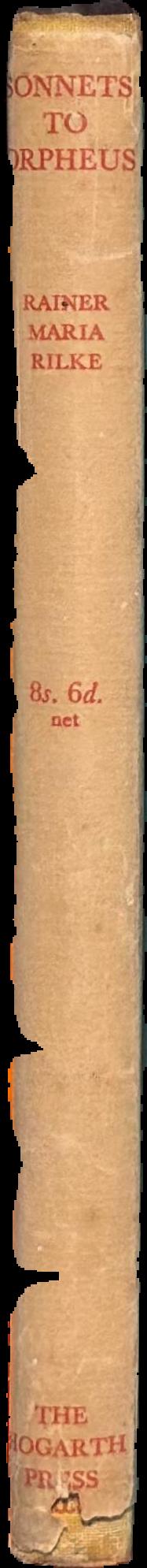 Sonnets to Orpheus live spine