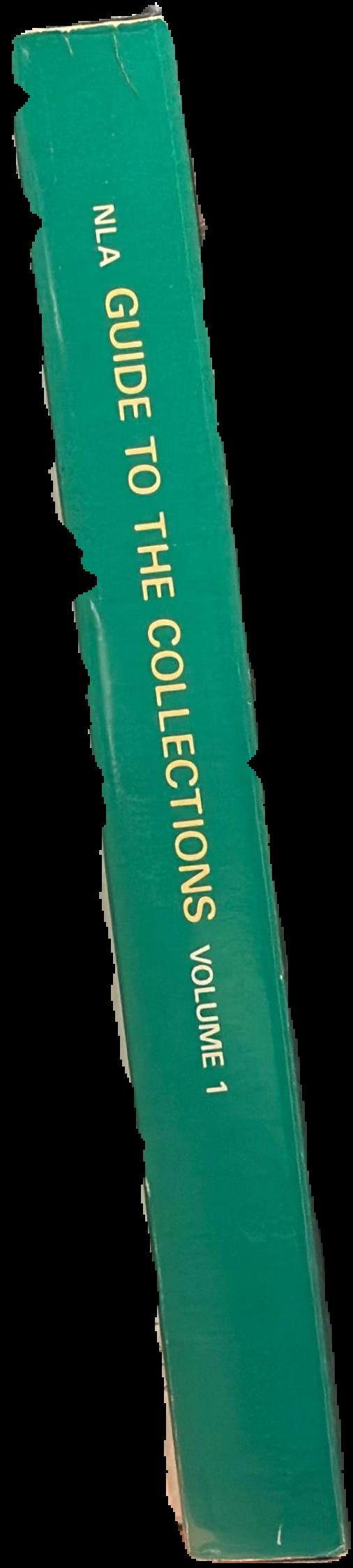 National Library of Australia : guide to the collections, volume 1 / compiled by C. A. Burmester live spine