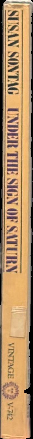 Under the sign of Saturn live spine