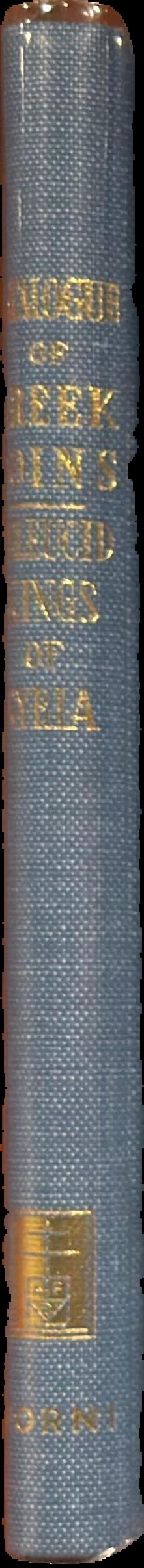 Catalogue of the Greek coins of Crete and the Aegean Islands live spine