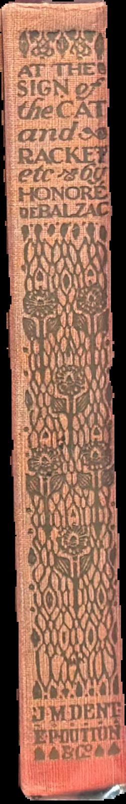 At the sign of the cat, and Racket and other stories / by Honore de Balzac live spine