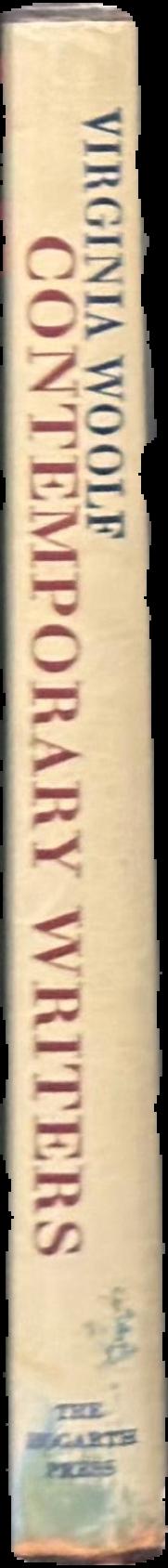 Contemporary writers / by Virginia Woolf ; with a preface by Jean Guiguet live spine