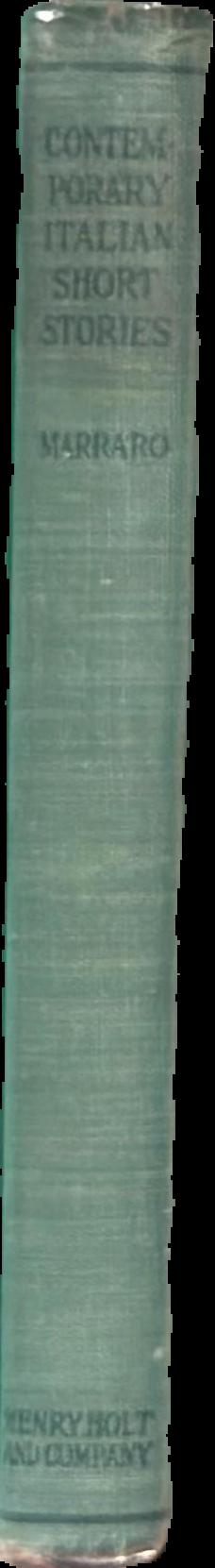 Contemporary Italian short stories live spine