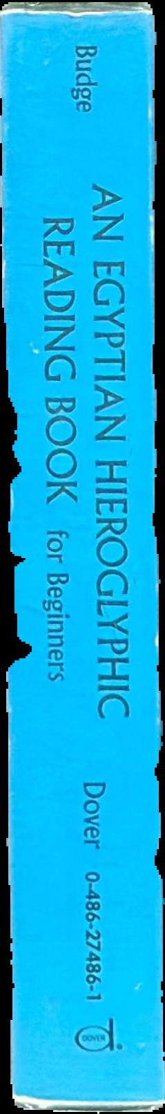 An Egyptian hieroglyphic reading book for beginners live spine
