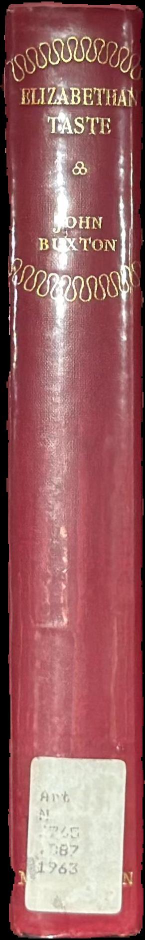 Elizabethan taste live spine