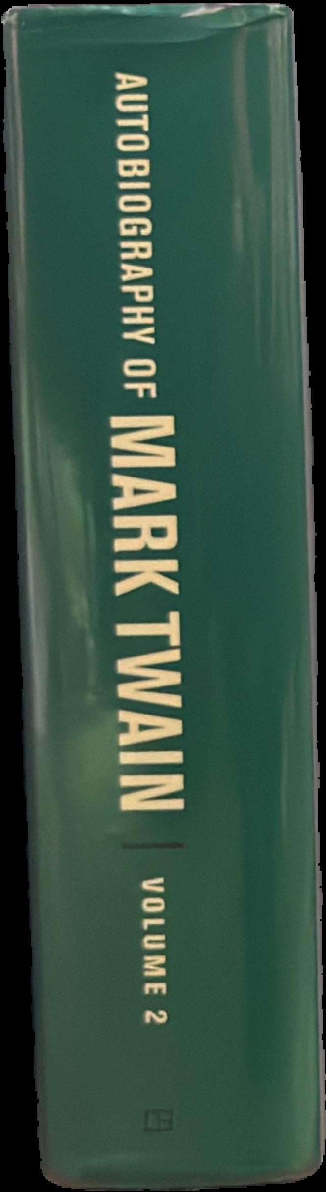 Autobiography of Mark Twain : volume 2 live spine