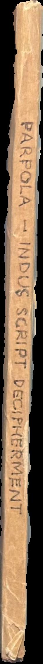 Deciphering the proto-Dravidian inscription of the Indus civilization : a first announcement live spine