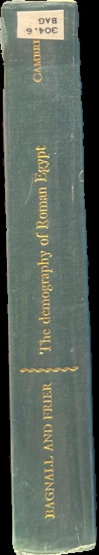 Hellenistic and Roman Egypt : sources and approaches live spine