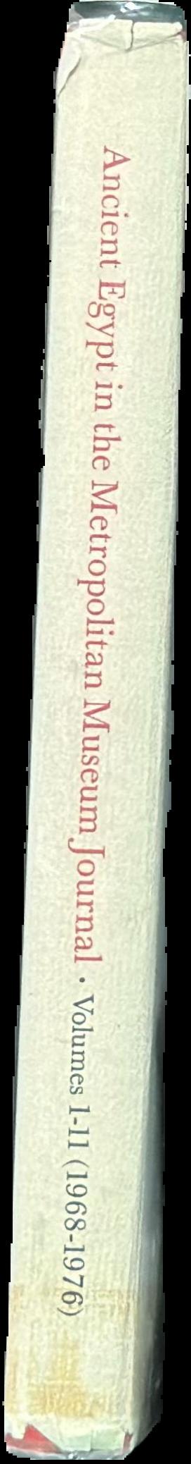 Ancient Egypt in the Metropolitan Museum Journal live spine