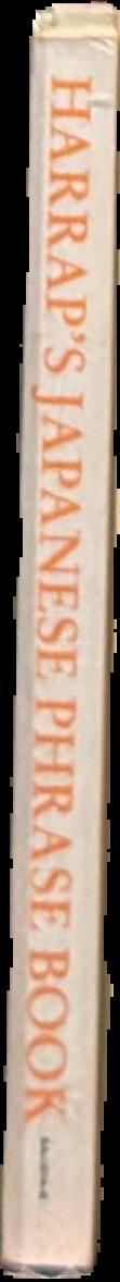 Harrap's Japanese phrase book live spine