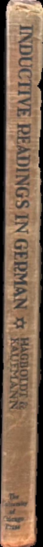 Inductive readings in German : book I live spine