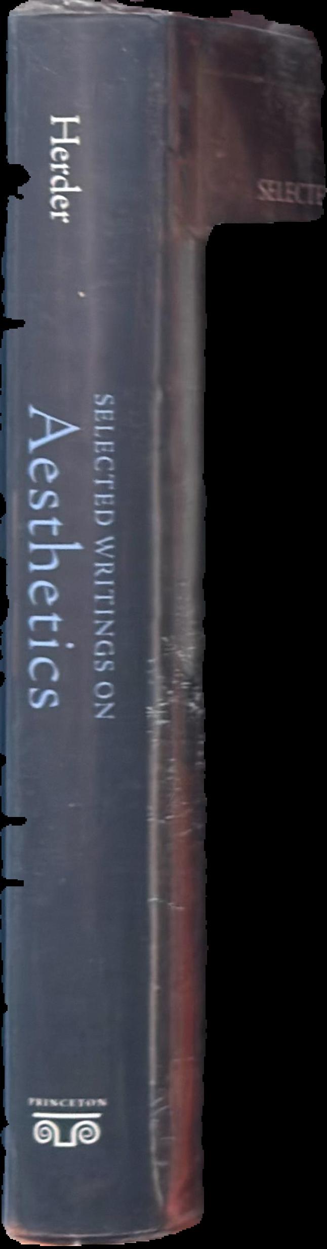 Selected writings on aesthetics live spine