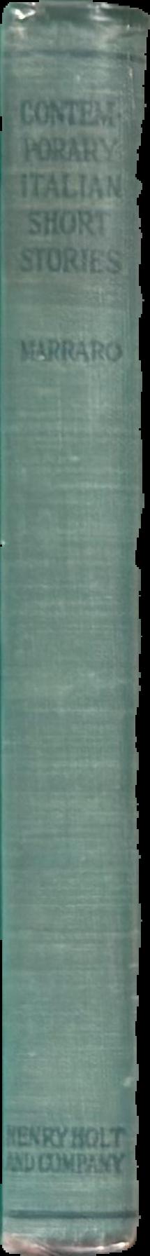 Contemporary Italian short stories live spine