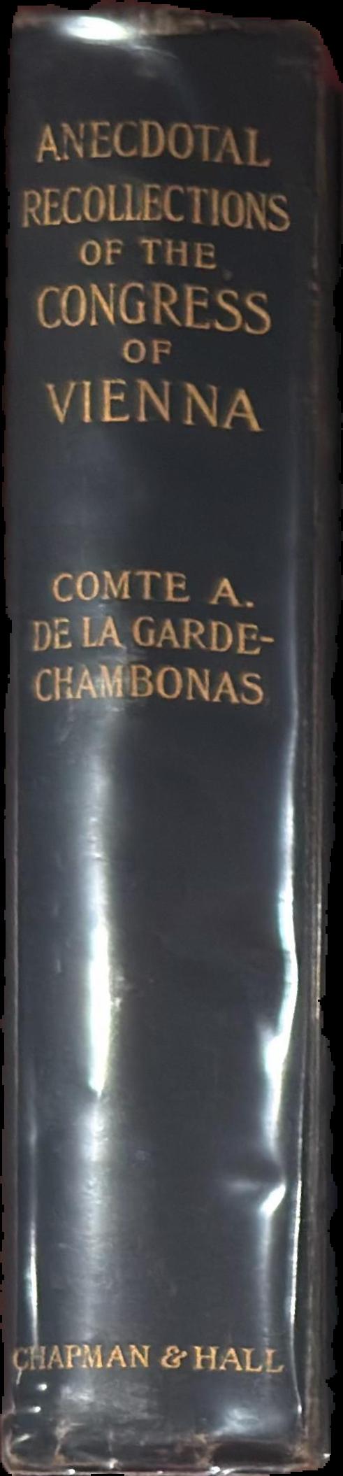 Anecdotal recollections of the Congress of Vienna live spine