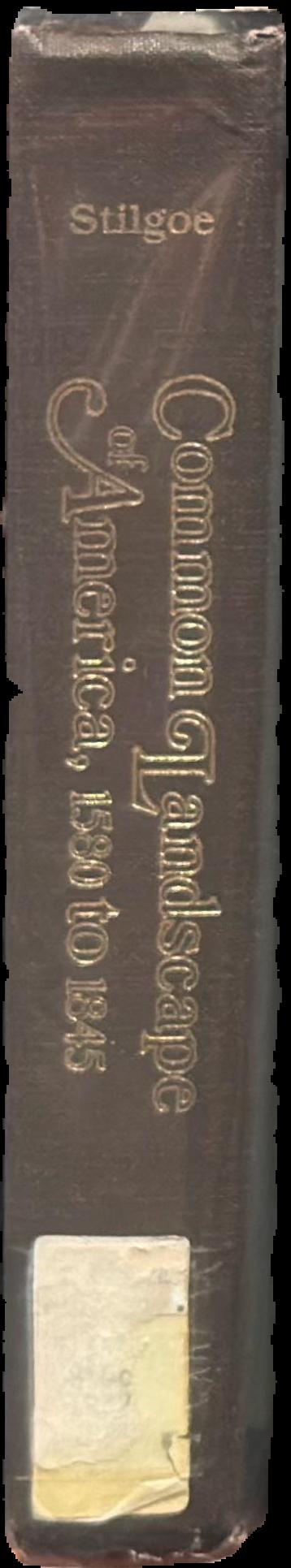 Common landscape of America, 1580-1845 live spine