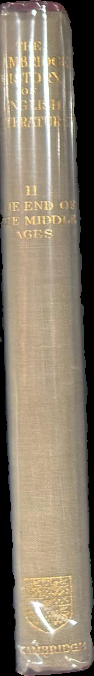 The Cambridge history of English literature : volume II : the end of the middle ages live spine