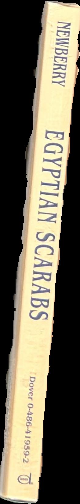 Egyptian scarabs / Percy E. Newberry live spine