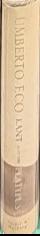 The island of the day before / Umberto Eco ; translated from the Italian by William Weaver live spine
