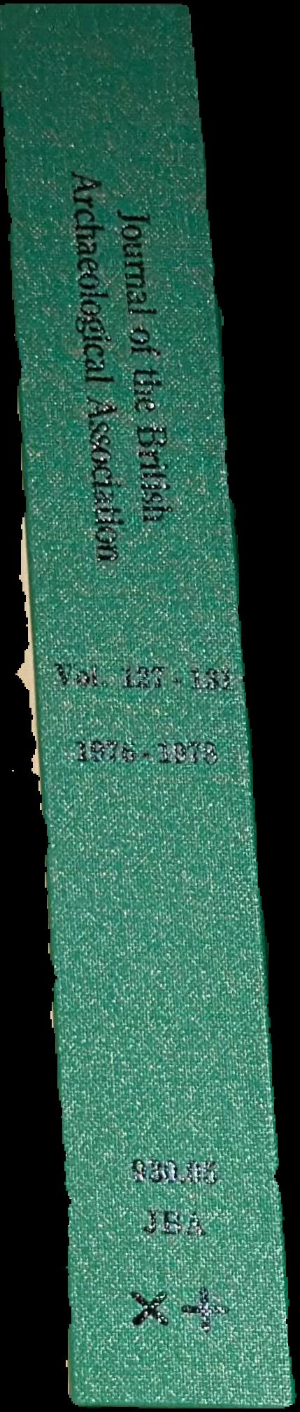 Journal of the British Archaeological Association live spine