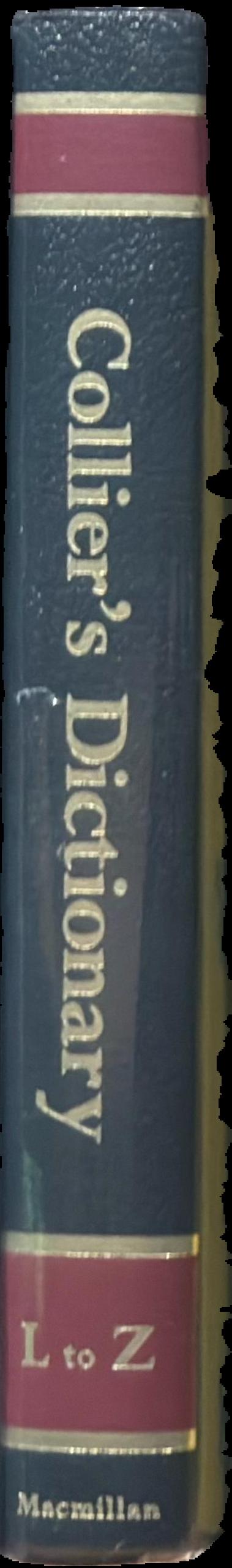 Collier's dictionary / edited by William D. Halsey live spine