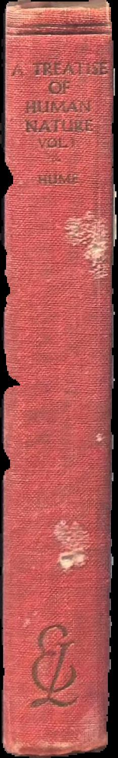 A treatise of human nature in two volumes : vol. I live spine
