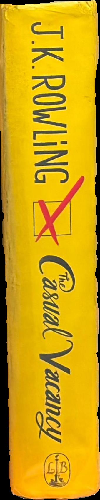 The casual vacancy / J. K. Rowling live spine