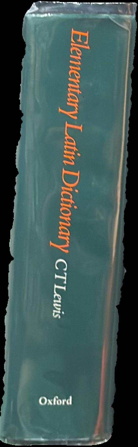 An elementary Latin dictionary live spine