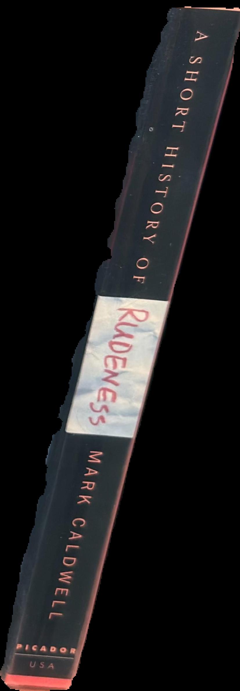 A short history of rudeness : manners, morals, and misbehavior in modern America live spine