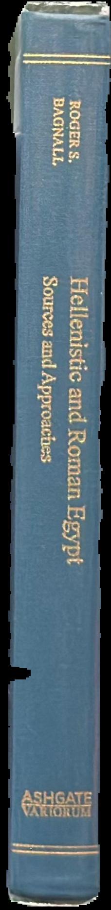 Hellenistic and Roman Egypt : sources and approaches live spine