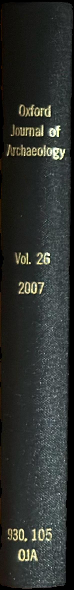Oxford journal of archaeology live spine