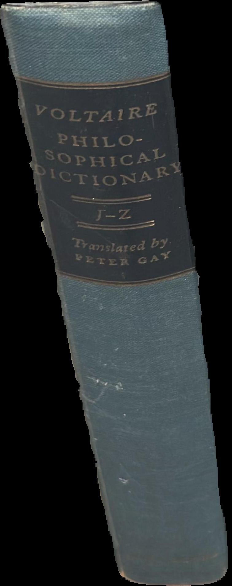 Philosophical dictionary : J - Z live spine