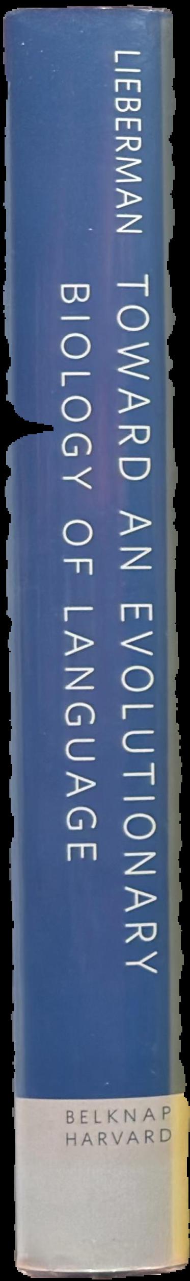Toward an evolutionary biology of language live spine