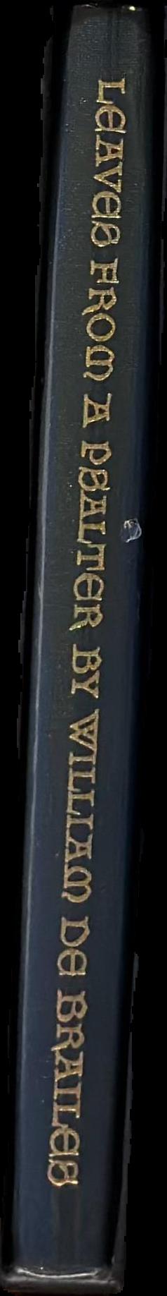 Leaves from a psalter by William de Brailes : commentary live spine