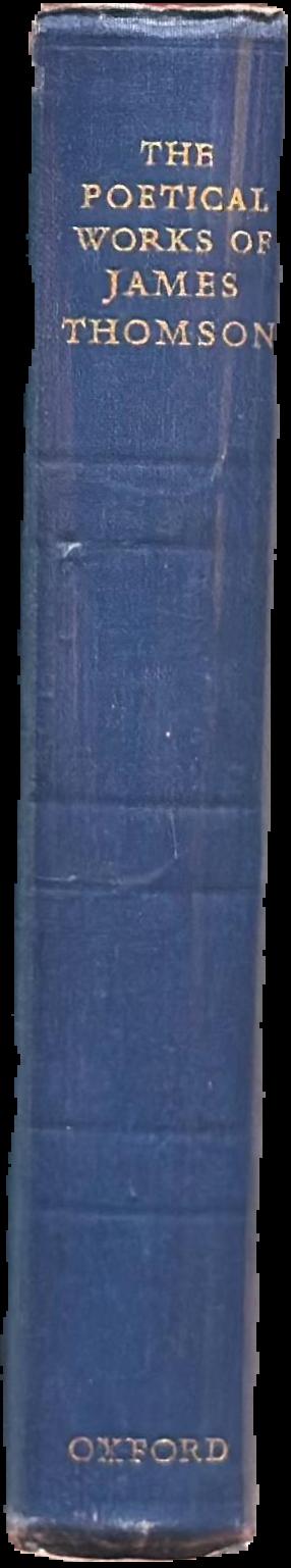 The poetical works of James Thomson live spine