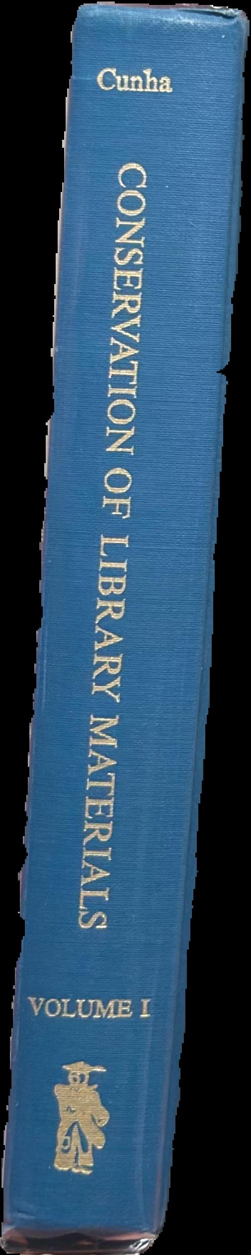 Conservation of library materials : a manual and bibliography on the care, repair, and restoration of library materials, volume I live spine