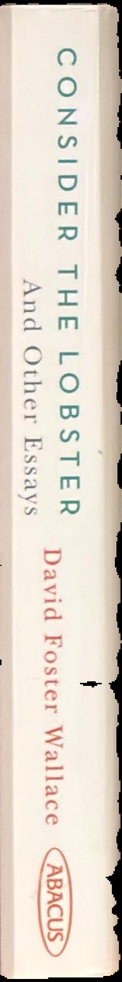Consider the lobster and other essays live spine
