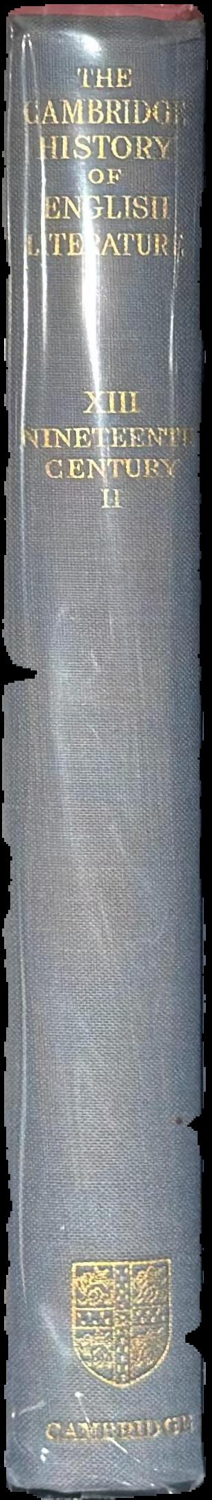 The Cambridge history of English literature : volume XIII : the nineteenth century II live spine