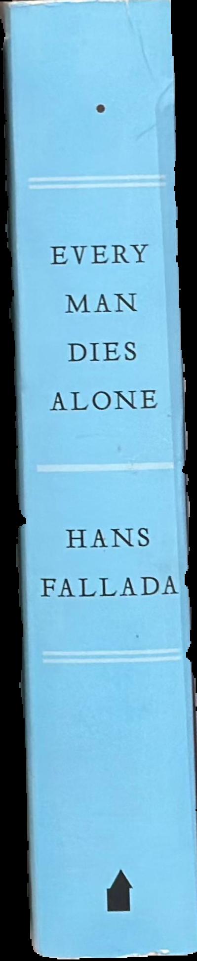 Every man dies alone live spine