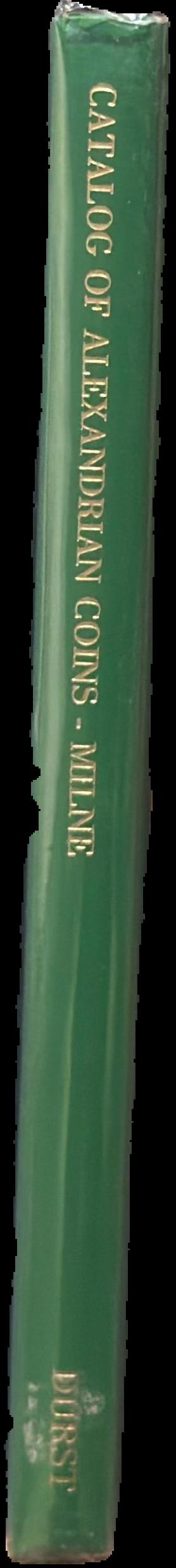 Catalogue of Alexandrian coins live spine
