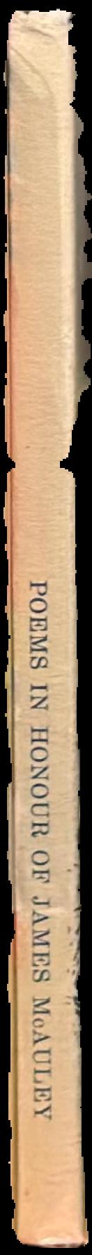 Poems in honour of James McAuley live spine