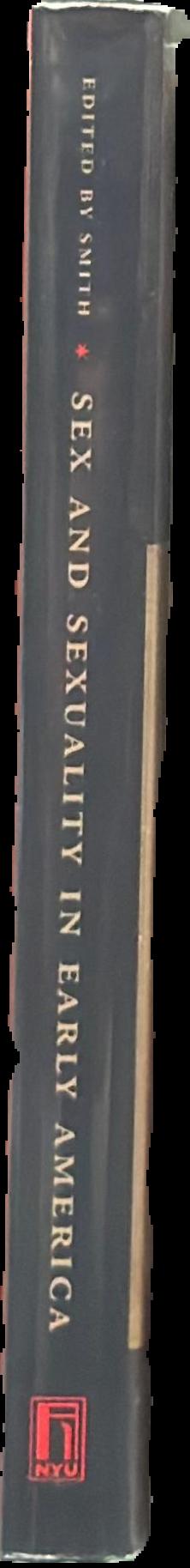 Sex and sexuality in early America live spine