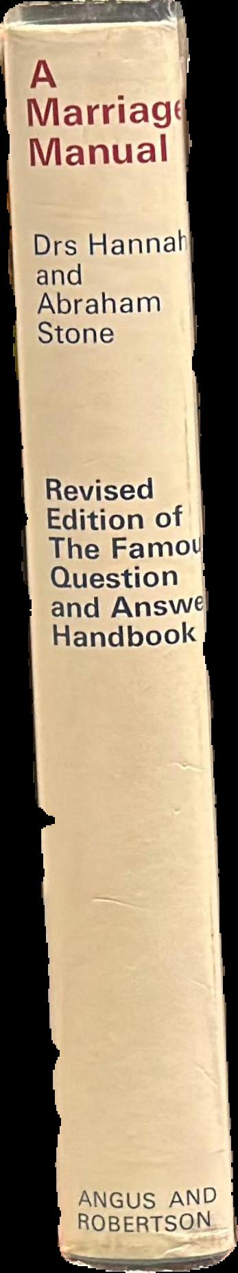 A marriage manual : a practical guide-book to sex and marriage live spine