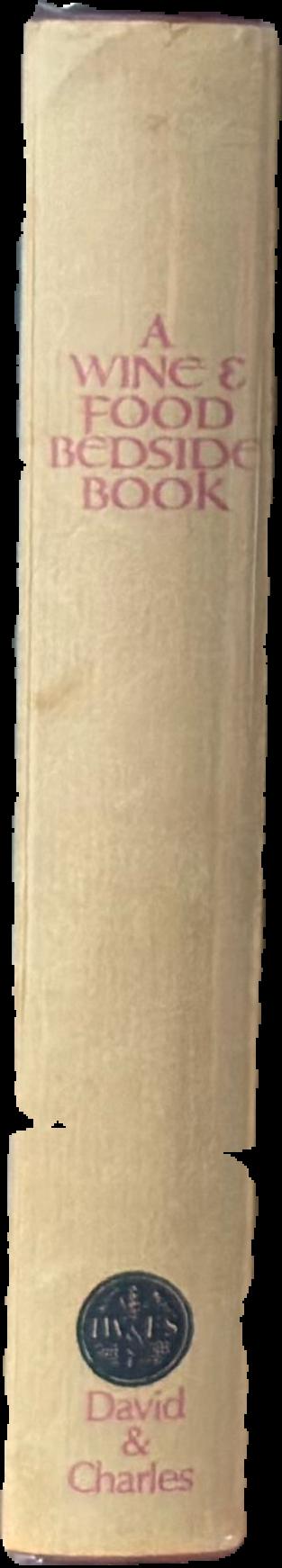 A Wine and Food bedside book live spine