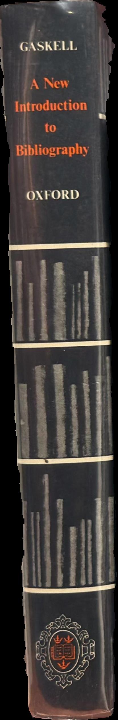 A new introduction to bibliography live spine